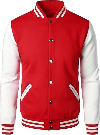 Man’s Varsity Jacket Cotton Blend Letterman Jackets